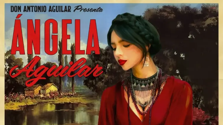 Ángela Aguilar interpretando China de los ojos negros en homenaje a Antonio Aguilar