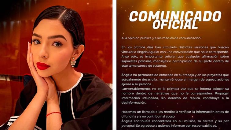 Comunicado de Ángela Aguilar aclarando que no tiene relación con el video Un Vals de Christian Nodal