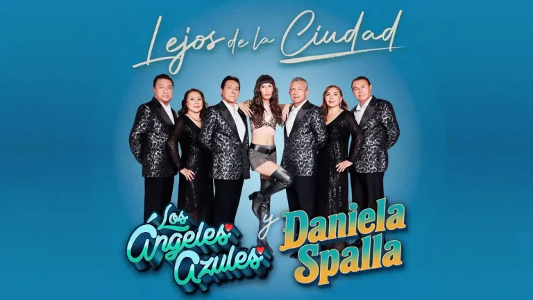 Portada del sencillo Lejos de la Ciudad, colaboración musical de Daniela Spalla y Los Ángeles Azules lanzada en octubre de 2026.